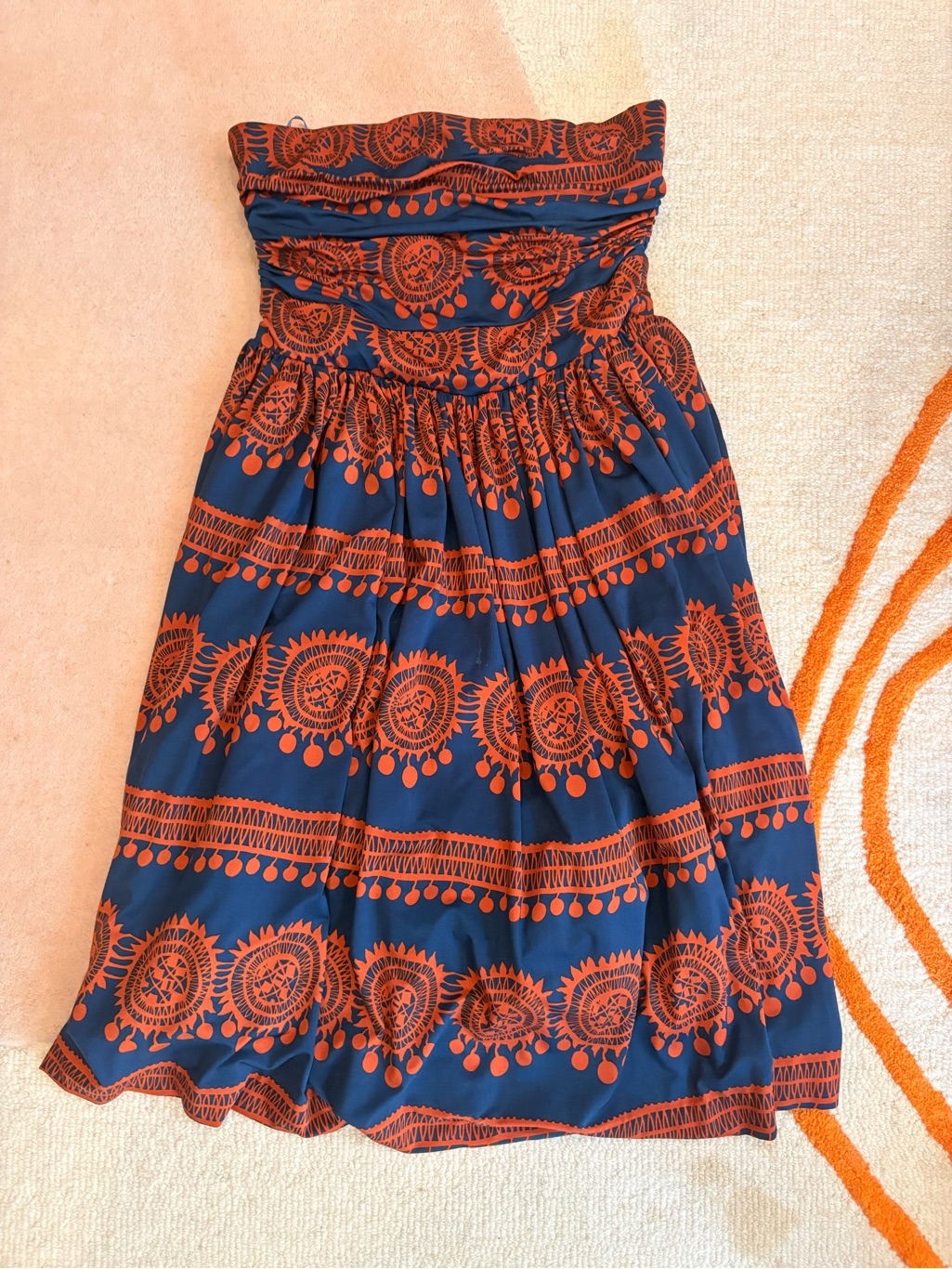 Anthropologie Strapless Dress Sz Small